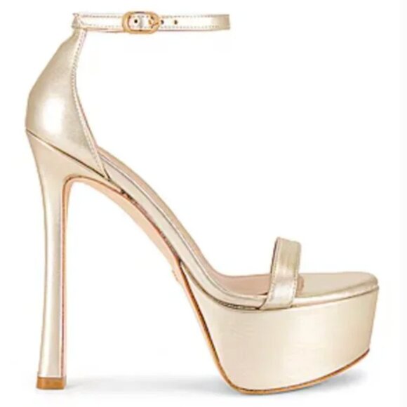 Stuart Weitzman Nudistcurve Hollywood Sandal Size 8.5 - Picture 1 of 10